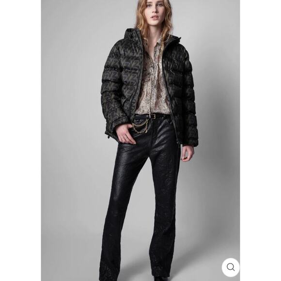 Zadig & Voltaire Puffer Jacket Womens Small Zendaya Style Streetwear Scandi - Picture 2 of 12